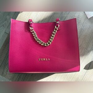 Furla Pink Chain Strap Women's Bag